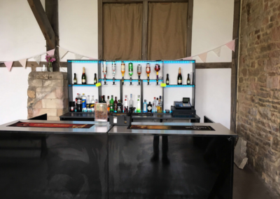 Illuminated and modern mobile bar hire