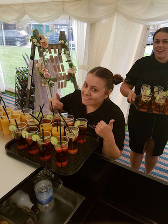 Drinks bar hire with staff for wedding