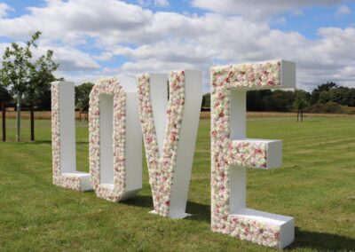 LOVE Letter hire Gloucestershire